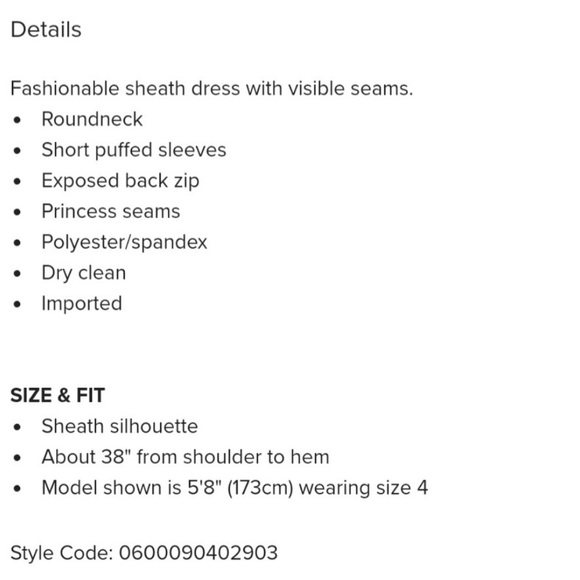 Black Calvin Klein Dress Size 2 - Picture 3 of 3